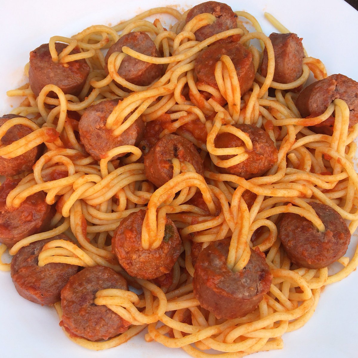 #GlutenFree #DairyFree spaghetti that goes through our #bratwurst is a fun way to make and eat pasta! #Kosher #JacksGourmet #glutenfreepasta
