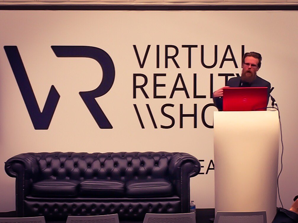 vrtize's tweet image. Always good to see old friends presenting at VR events.. @Spearhead_Int #VRShows