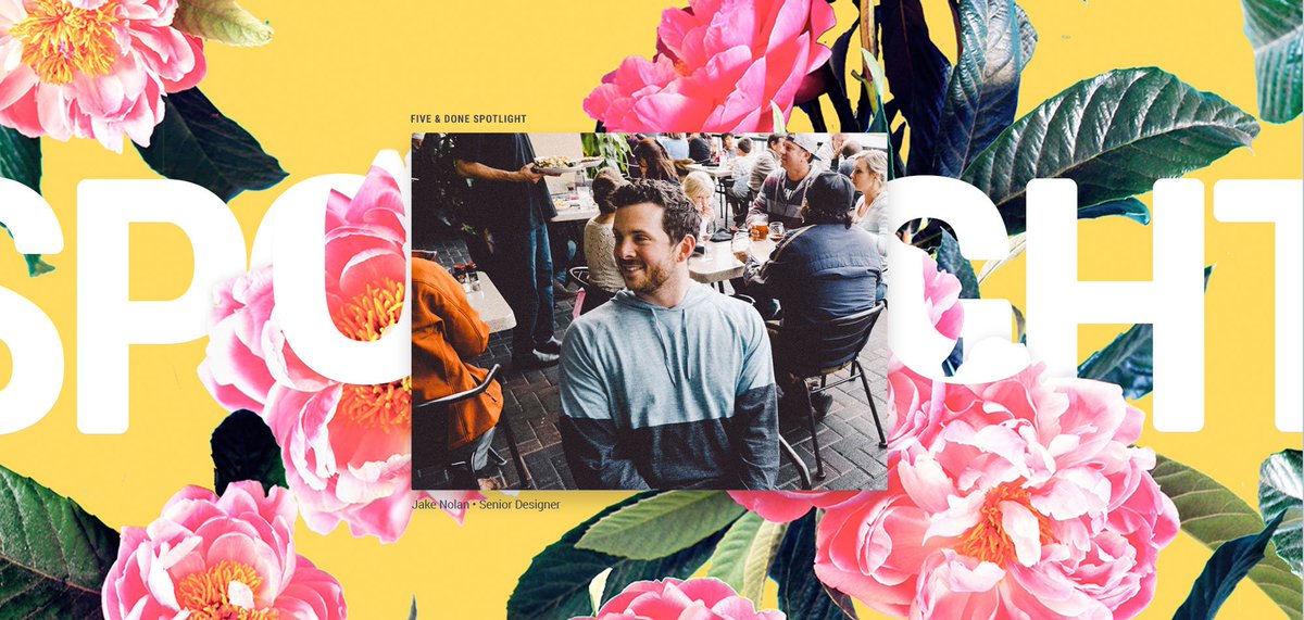 FiveDone's tweet image. We interviewed @jaken, our Senior Designer, for his Spotlight! Check it out at blog.fiveanddone.com/spotlight-jake… #interview #spotlight #design #agency