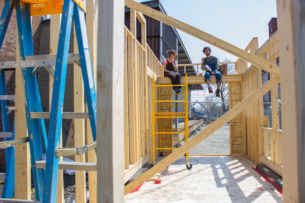 DetroitTraining's tweet photo. Our #TinyHouse class has come so far! #Detroit #TinyConstruction https://t.co/S09a262TVy