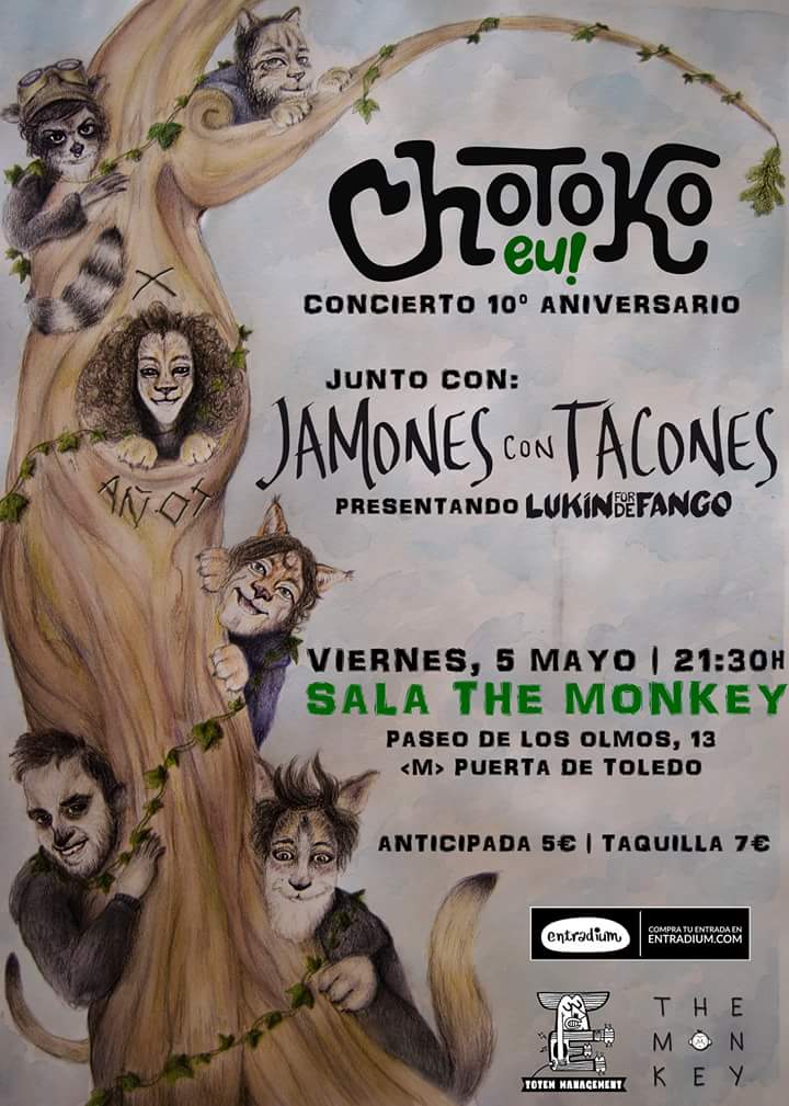 #5MAY <a href="/chotokoeu/">Chotokoeu!</a> regresan a #Madrid junto con <a href="/JamonesTacones/">Jamones con Tacones</a> en <a href="/themonkey_club/">The Monkey</a>
👉Entradas a la venta
<a href="/entradium/">entradium</a> - goo.gl/IR9QfK