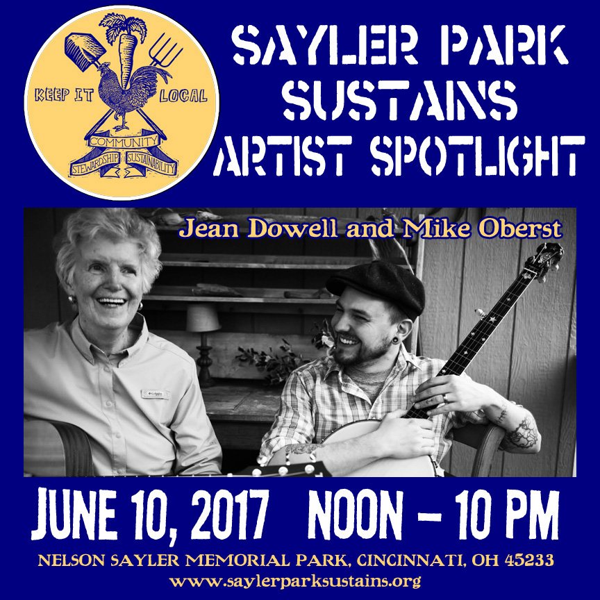 SPSustains's tweet photo. Artist Spotlight! Folk-duo of mountain music awesomeness, Jean Dowell and Mike Oberst (of @thetillers) take the stage at 2:10 on June 10 #!! https://t.co/i6VHEgQP5B