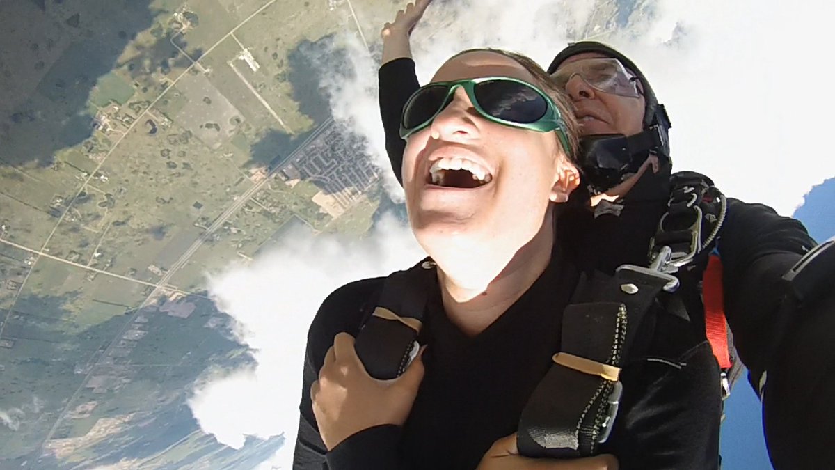 Check out this sweet view of the world for yourself sometime! #view #skydiving #skydivesaskatoon #yxe #bucketlist #clouds #plane #life