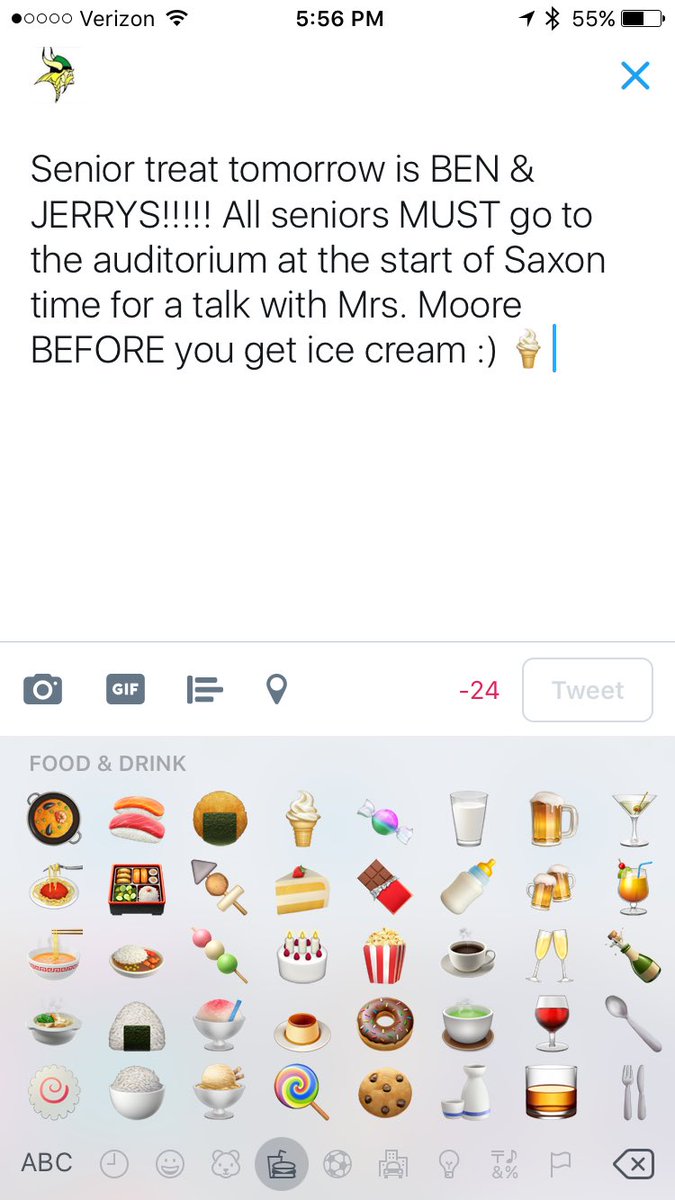 Langley2017's tweet photo. Senior treat day tomorrow!!!!! Read below ⬇️⬇️⬇️ https://t.co/4qaCkcZqOl