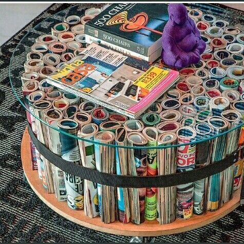 CraftDesigns_SA's tweet photo. There’s always a use for old magazines #recycle #coffeetable #different #magazines https://t.co/iivE5DMN0J