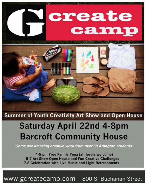 gcreatecamp's tweet image. Check out our Arlington student Art show Yoga party Saturday @ Barcroft House facebook.com/lower.arlingto… … @ilovearlingtonv @ArlCoVAPatch