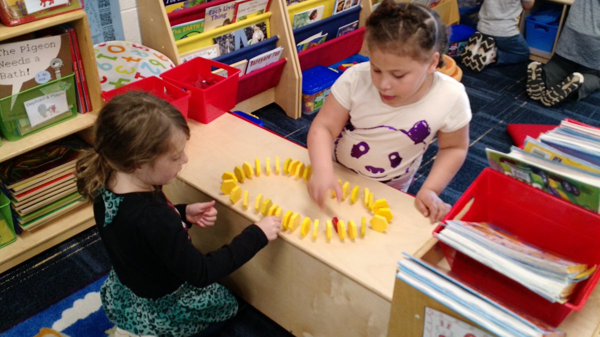 BattersonKclass's tweet photo. Exploring how much force is needed to make objects move and what happens when they collide.  Little engineers in action! #PRLearn https://t.co/ySTHTxkf9z