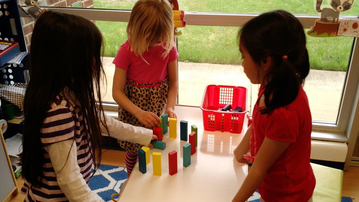 BattersonKclass's tweet photo. Exploring how much force is needed to make objects move and what happens when they collide.  Little engineers in action! #PRLearn https://t.co/ySTHTxkf9z