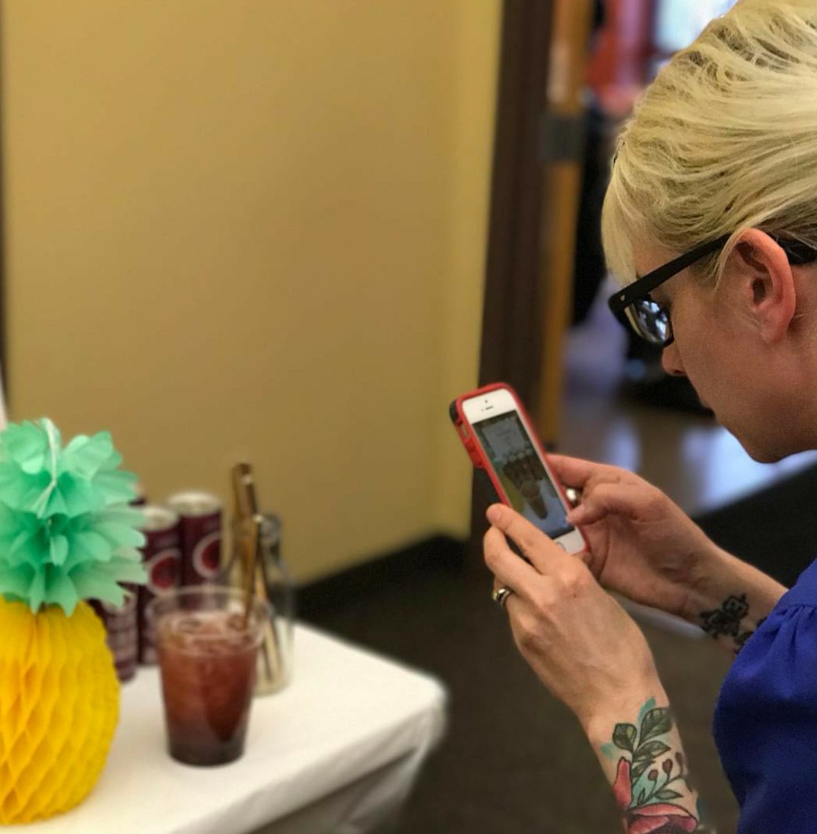 thriftstylist's tweet image. It was bottoms up at today&apos;s @ArcValueVillage popup thanks to signature craft mocktails by our pal @makeitwithSteph!