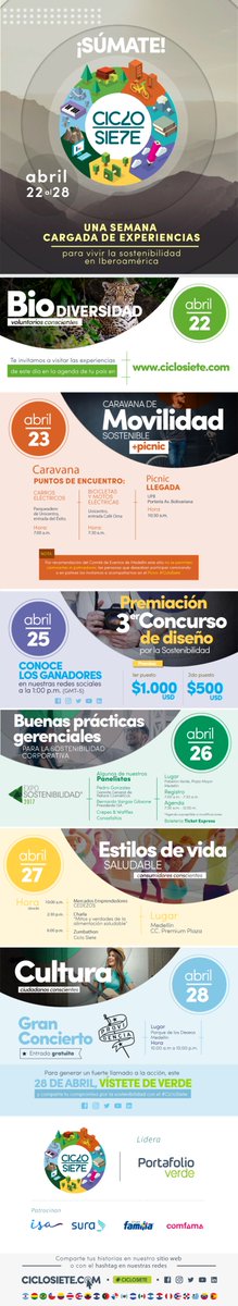 negociosentm's tweet photo. ¡Agéndate para #CicloSiete del 22 al 28 de abril! https://t.co/77rg5y6yyb
