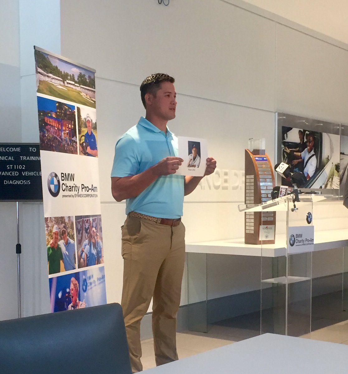 TheBladeJunior's tweet photo. One of our Board members, Dani, representing The Blade at the BMW Charity Pro-Am Media Day today! https://t.co/V8w2U1W1HL