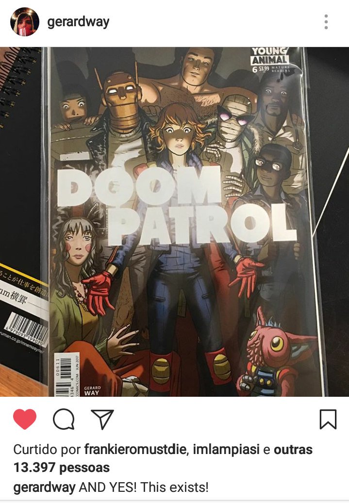 umkilljoy's tweet image. sou tão paranoica por frerard que quase morri quando eu vi essa curtida do frank na foto do gerard