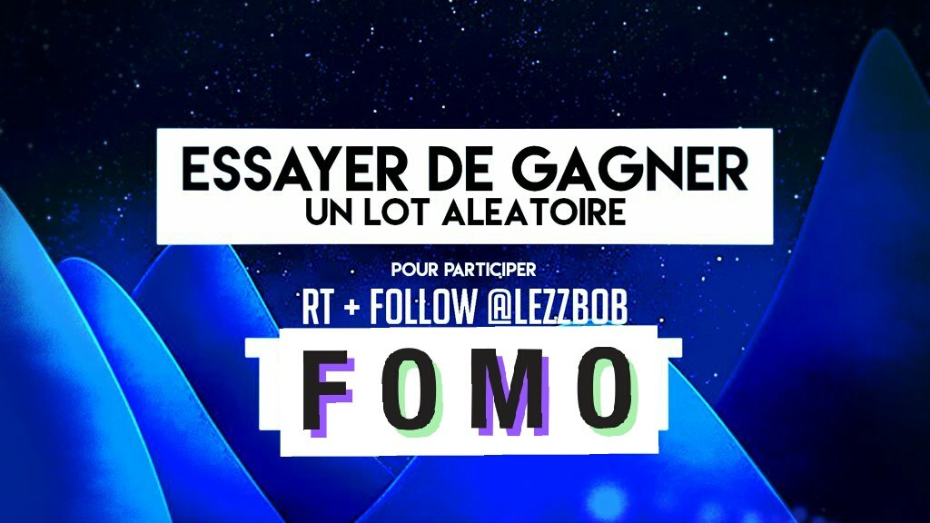 LezZboB's tweet photo. #Concours🎁
#SpeedRapide⚡
Tente De Gagner Ton Lot Aléatoire !
#Rt + Follow @LezZboB + @zbebconcours 😋
Tas : 10 Min 🤗 https://t.co/mkwtkO0cyN