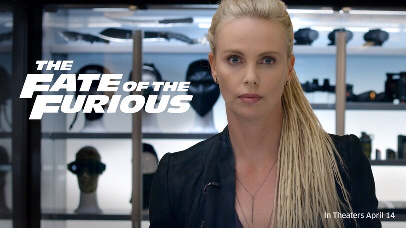 britt_newberry's tweet photo. I'm kind of obsessing over Charlize Theron's hair in #TheFateofTheFurious!! #iwantineed #JohnsaysNo #greatmovie https://t.co/4K9o3Ov1k6