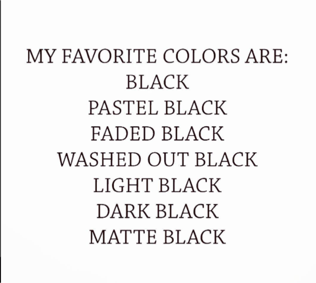 THIS IS HOW I'LL TAKE MY BLACK!