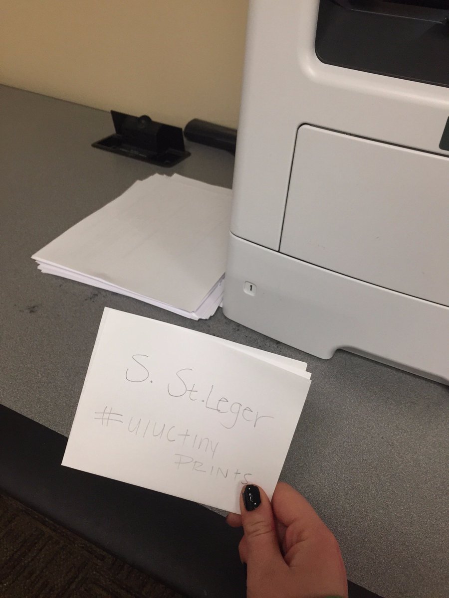 sydsaint8's tweet photo. Saving wasted printer paper for notes and reuse. #UIUCtinyprints @Aleja_R_IB105 https://t.co/D2cynutqAL