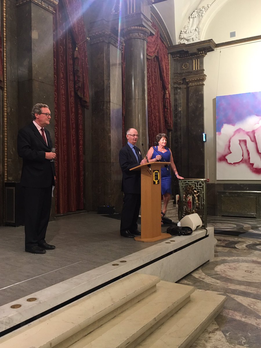 AusHCUK's tweet photo. Delighted to open 'Unseen Works from @SidneyNolanTrst Collection', a brilliant exhibition @AusHouseLondon. Open to public tomorrow #Nolan100 https://t.co/zkp8NGIwyl