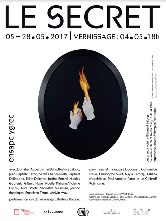 SAVE THE DATE - Le Collectif #Polynome est heureux de vous annoncer sa  participation au commissariat de l'#expo "Le Secret" @CERGYGREC !