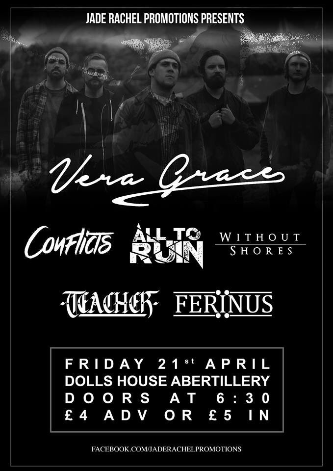 First time in Abertillery tomorrow night for the last <a href="/veragraceband/">Vera Grace</a> Welsh show ever!! Come show some love to the guys! 

D E F I L E