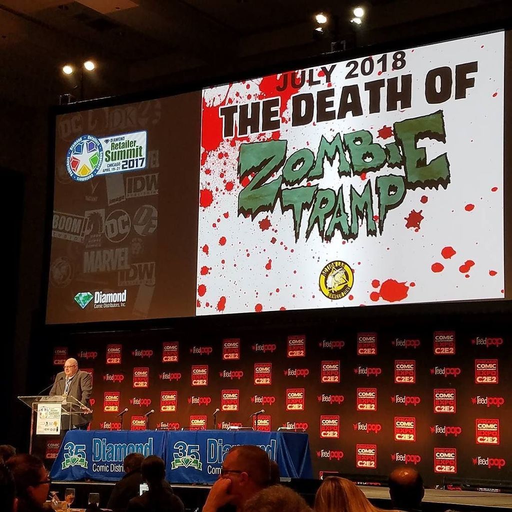 BillMcKayArt's tweet photo. SWEET BABY JESUS! Say it ain't so!!! #retailersummit #zombietramp #death #C2E2 https://t.co/YcXxxs44Ss https://t.co/RZFP7rAWjV