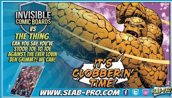 slab_pro's tweet photo. INVISIBLE COMIC BOARDS Vs The Thing! #invisible #comicboard #thing #fantasticfour #marvel #comics #bengrimm #slabpro https://t.co/qXkfBby03w https://t.co/vJkkVy2H2B