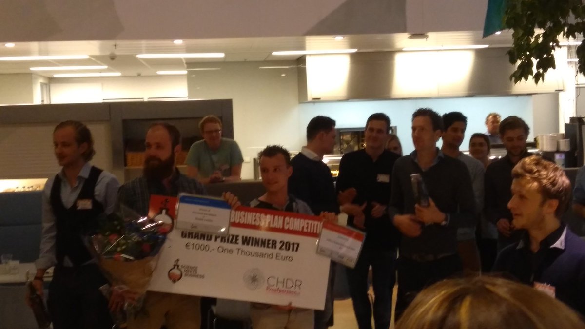 Gefeliciteerd Lugusleden met én de hoofdprijs én de publieksprijs! Gefeliciteerd Viride Tech &amp; Levels Diagnostics! <a href="/SmB_Leiden/">SciencemeetsBusiness</a>