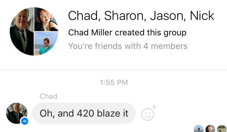 kelcookejohnson's tweet photo. my dad's reminder I opened in class #chadders https://t.co/5hM4FkB27r