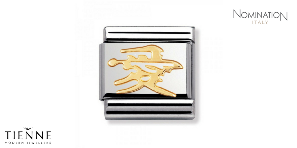 Celebrate #ChineseLanguageDay with this #Nomination Classic Gold Chinese #Love Charm. Shop in store or online >>> goo.gl/6X0AwK