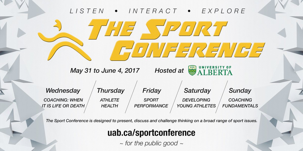 BearsandPandas's tweet photo. The Sport Conference is coming to #UAlberta. 
Connect with academia, coaches and grad students. #UofASportCon 

https://t.co/G3qggTEiLg https://t.co/JLvv5E72X7