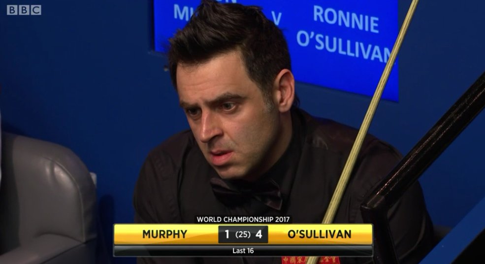BBCSnooker's tweet photo. How do you stop this man...

Breaks of 91, 75, 128 and 76 and O'Sullivan leads Murphy 4-1.

Watch: https://t.co/oBws8mcytf https://t.co/7bMwyZQps4