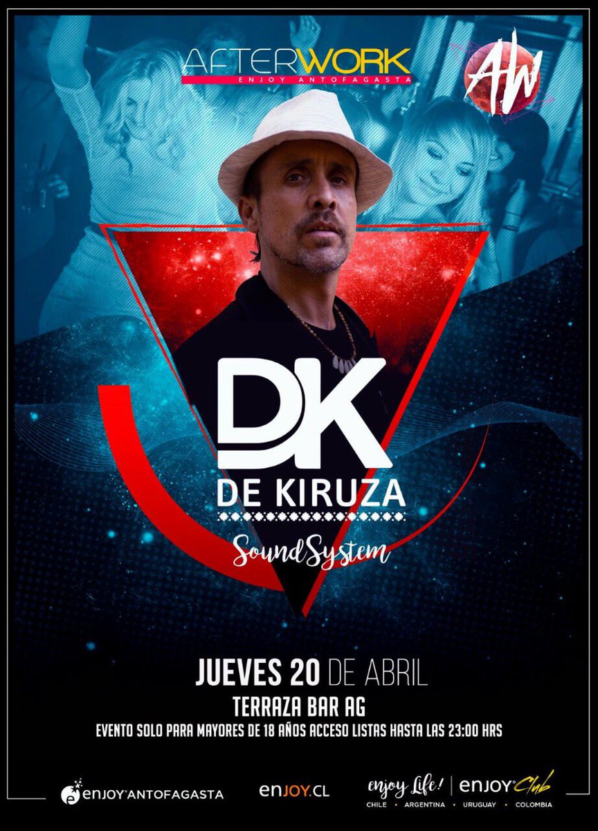 Ya estamos en antofagasta! Hoy en formato soundsystem <a href="/AfterworkAntof/">AfterWork Antofa</a> <a href="/Enjoy_Antof/">Enjoy Antofagasta</a>