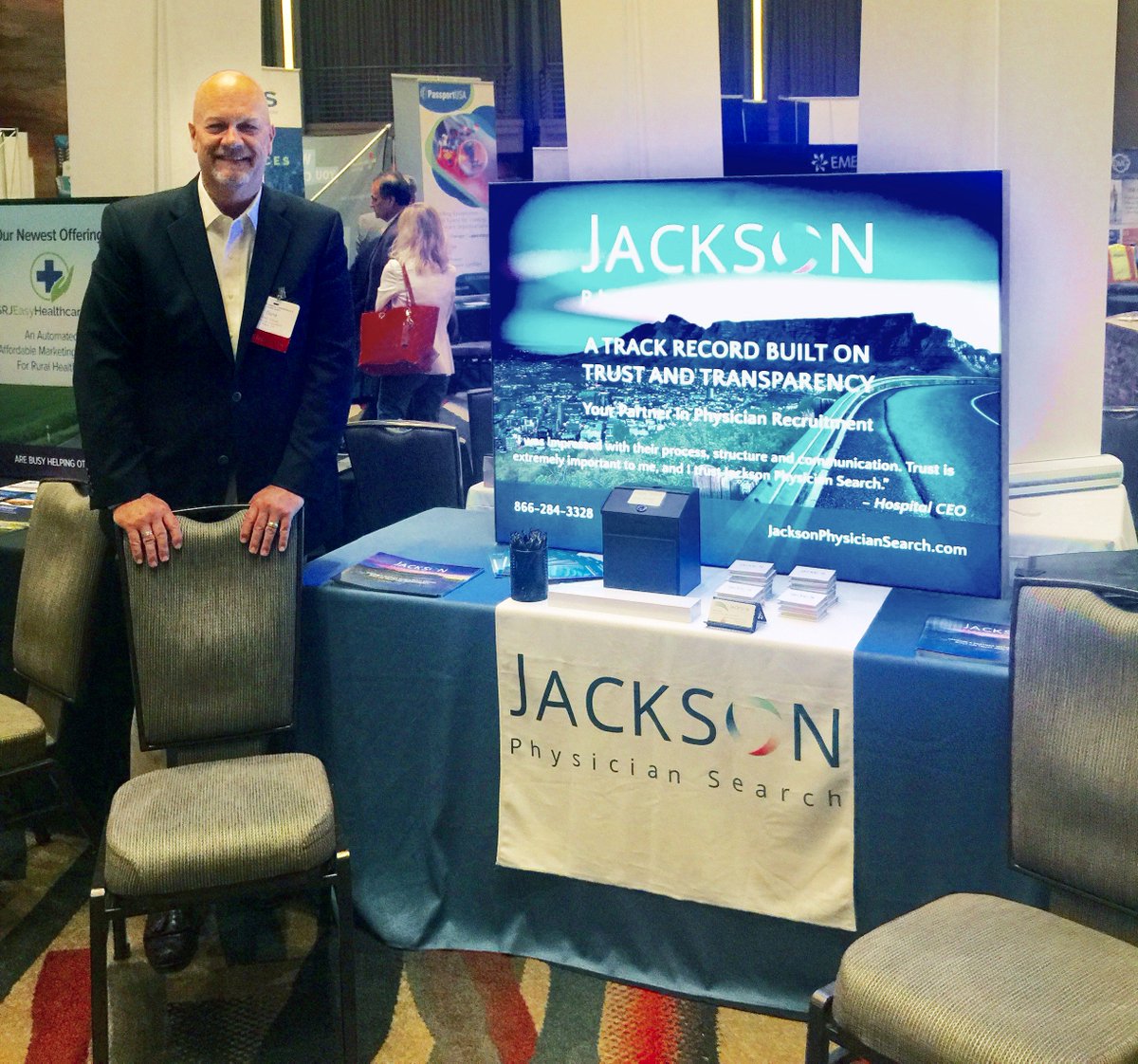 Jackson_Search's tweet photo. Thanks to TORCH and TX hospital leaders who made #torchconf so rewarding for our #JacksonPhysicianSearch team! https://t.co/PIhtMyUlG2