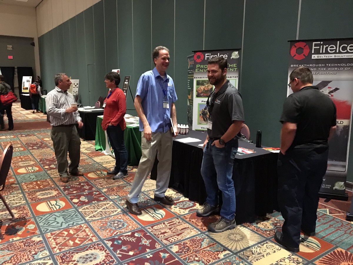 Conference attendees interacting with vendors #CWFC2017