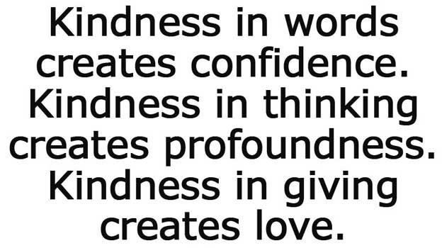 iamfearlesssoul's tweet photo. KINDNESS - a word we should all live by. https://t.co/oYEGlYKKFS