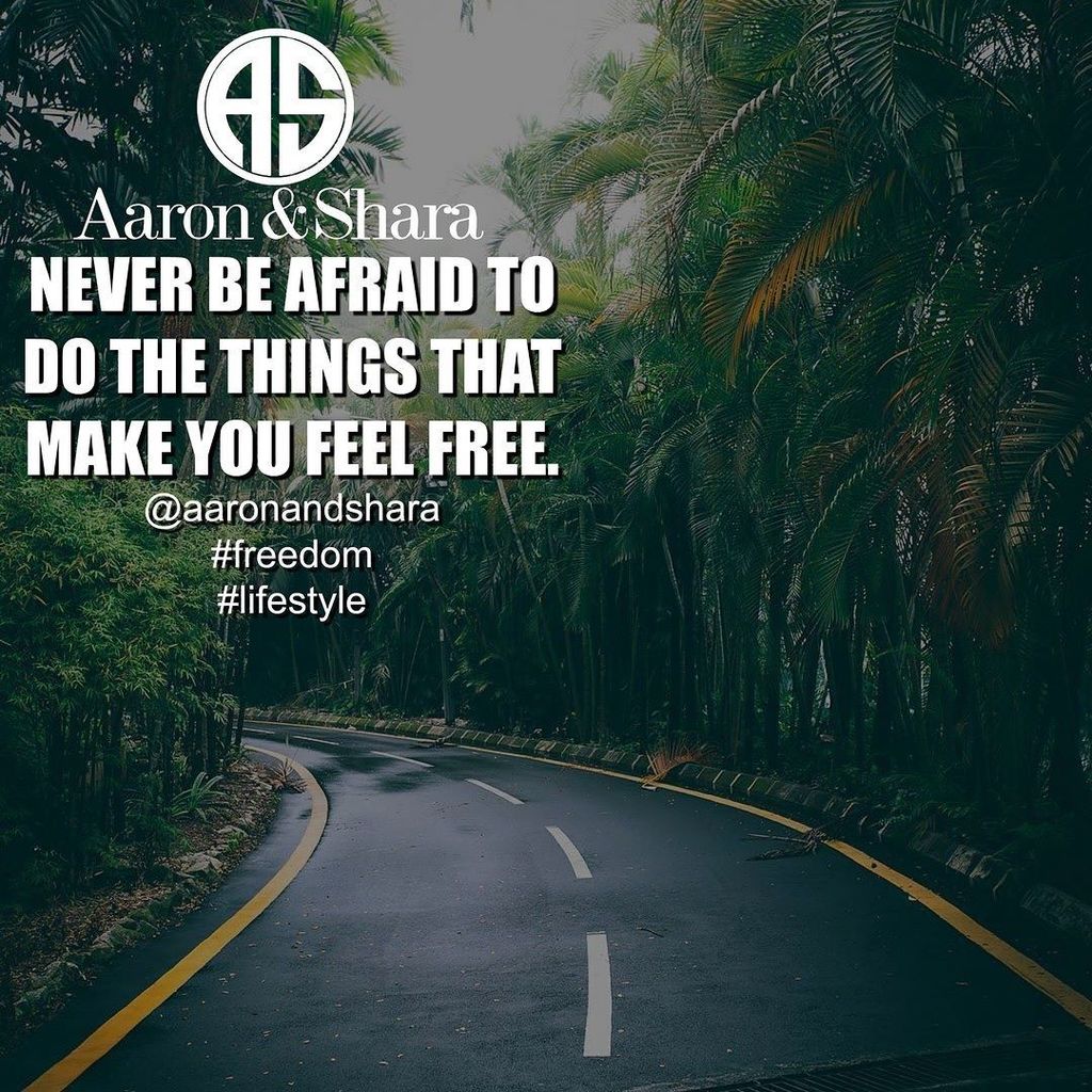 aaronandshara's tweet photo. Never Be Afraid To Do The Things That Make You Feel Free!

Follow @aaronandshara
Follow @aaronandshara
Follow @aar… https://t.co/KhnilqUdmc https://t.co/FwNu0oGiOM