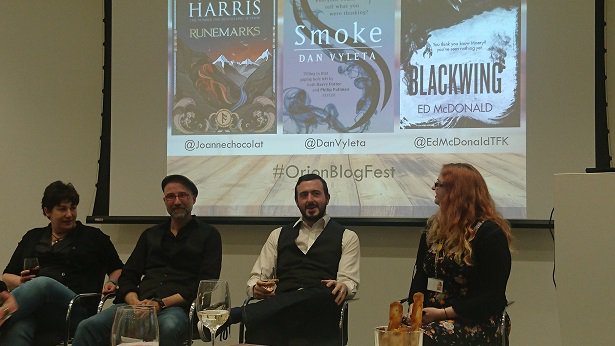 EdMcDonaldTFK's tweet photo. Thanks to all that came to #orionblogfest tonight, but especially to @StevieFinegan for organising! And @kittygbooks whose pic I have stolen https://t.co/0mDt3MjdyC