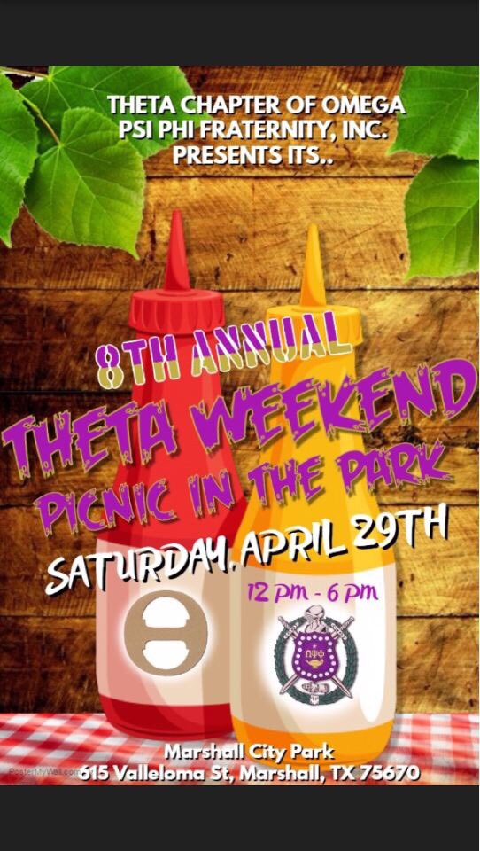 DJSAMP318's tweet photo. Mighty Mutha Theta Pres. 4/29 #PiqNiqInDaPark 12pm-6pm City Park Free Food, Games &amp; Entertainment #ThetaWeekend #WCNation #WileyCollege https://t.co/vBFRyWpsC7