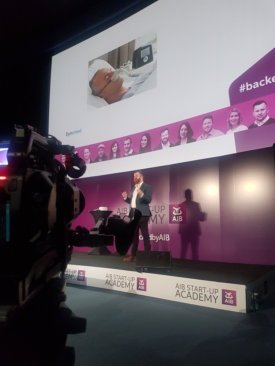Now @DynoMed on their finale presentation in the bid to win the top prize <a href="/AIBBiz/">AIB Business</a> <a href="/IrishTimes/">The Irish Times</a> #backedbyaib