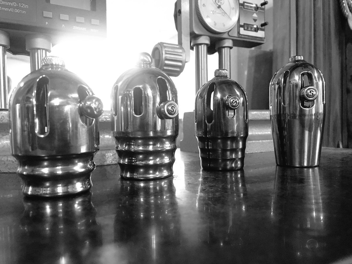 steelwerks's tweet photo. The Schandmaske was popular in April! Four of these stunning titanium beauties ready for delivery! #steelwerks #PApiercing #chastity https://t.co/Y056Y5rLjU
