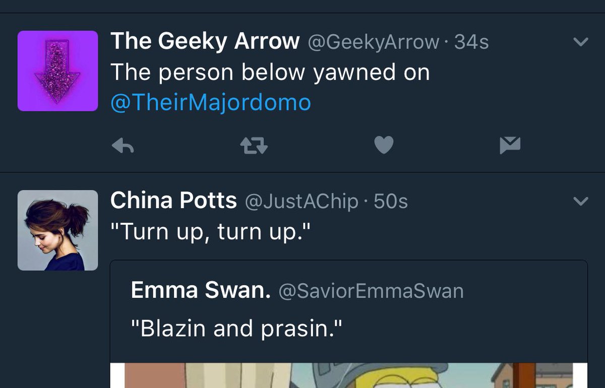 "First she licks me, then she yawns on me...."