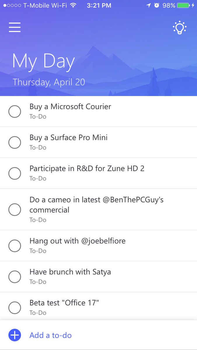 astroXP's tweet photo. Here's my own @ToDoHelp list - let's see which one I can complete first 🤙🏽 https://t.co/kxBT9BYRne