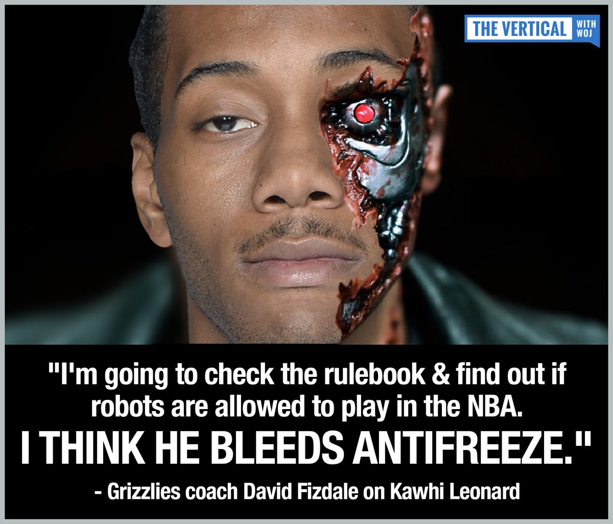 驚天秘密被揭曉？灰熊主帥：Leonard是機器人，他身體裡留著的不是血（影）-Haters-黑特籃球NBA新聞影片圖片分享社區