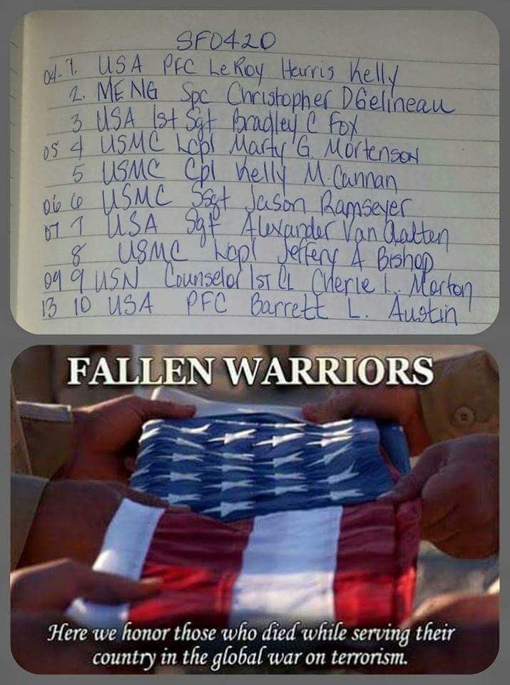 Our Fallen Warriors KIA 4/20 #V1P18-1477 . @SEALofHonor @TeamBruckenthal @J_Bad13  @Hav99 @Scarlett_1022 @BunkerGear_Gal @Sandie_Noel