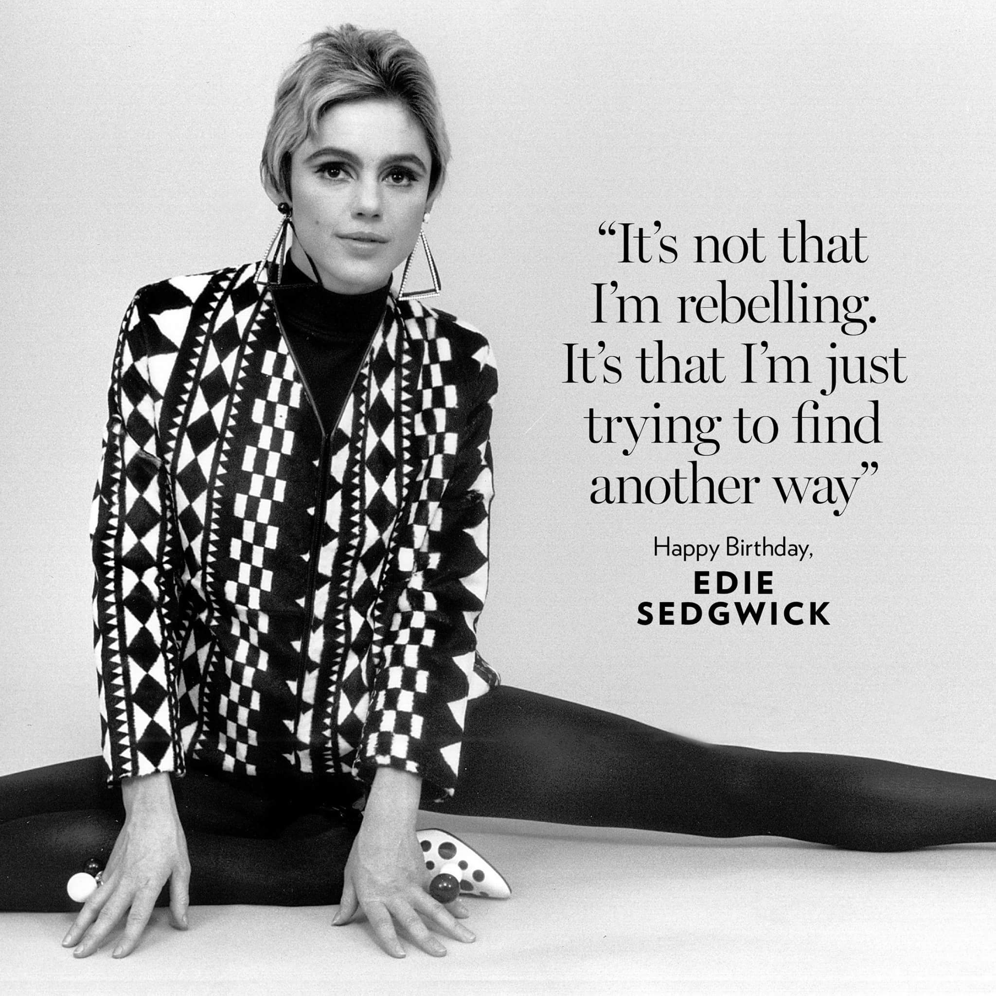 Happy birthday Edie Sedgwick!
___  