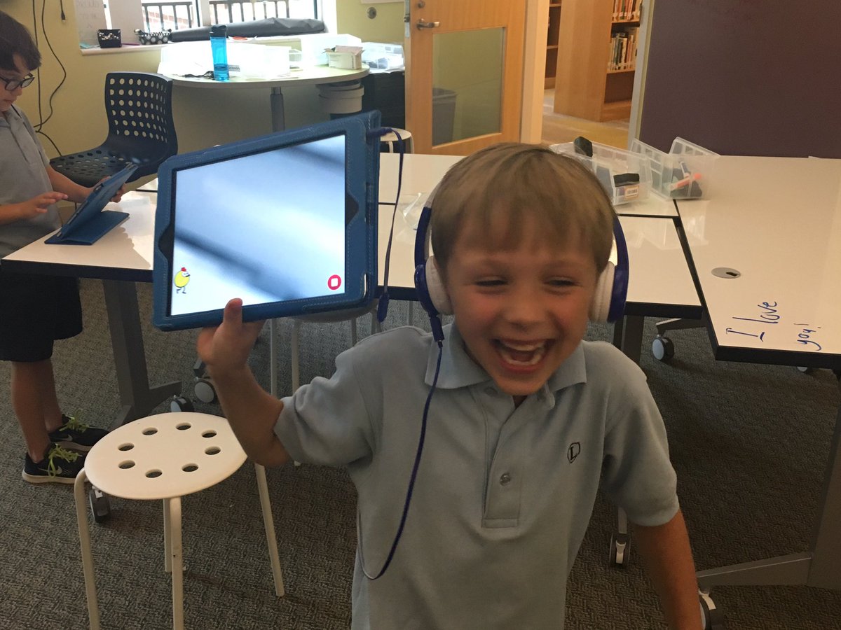 clairemracek's tweet photo. The face you make when your code works!!! πππ #inGenStudio #CSforAll @gotynker @TheLovettSchool https://t.co/TuUmvDaXuh