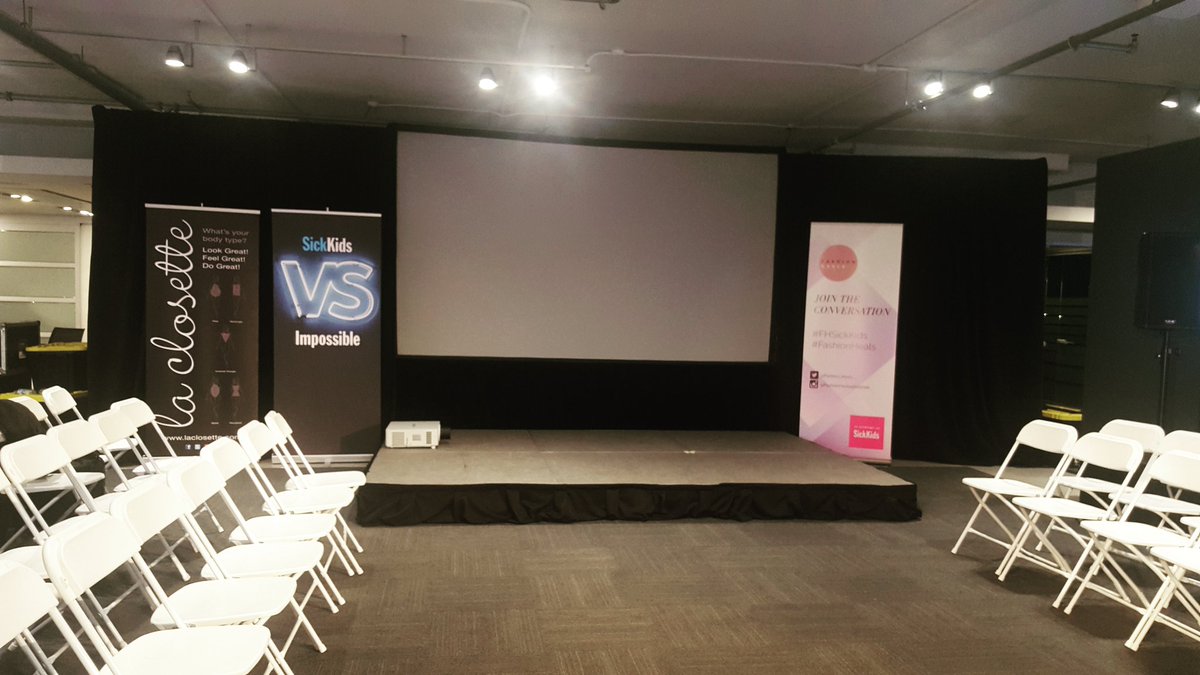 FashionHeals4SK's tweet photo. The stage is set for the 2017 #FashionHeals for @sickkids event! #FHSickKids #SickKidsVSCancer #FashionHealsVSCancer #CharityEvent #Toronto https://t.co/tX0N6FTzVa