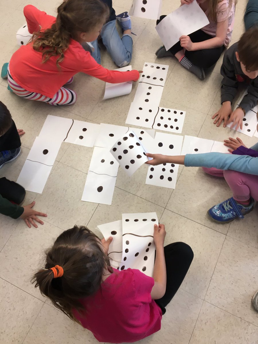 jenferg4's tweet photo. Grade 1 math games using Dominoes. #rdsb21c #frimm #northeasternES https://t.co/KkwUxMCWn1