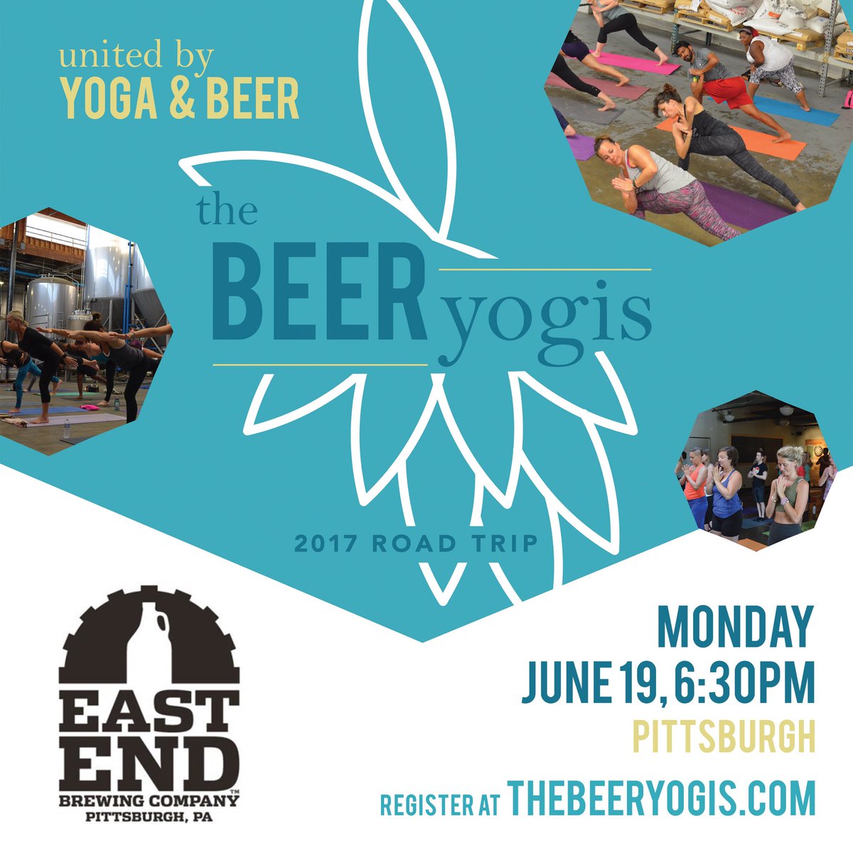 thebeeryogis's tweet photo. This is it! The last date for the spring tour will be with @EastEndBrewing on June 19! Cheers, PGH! https://t.co/OBOTqJIP6Y https://t.co/3magARBMI8