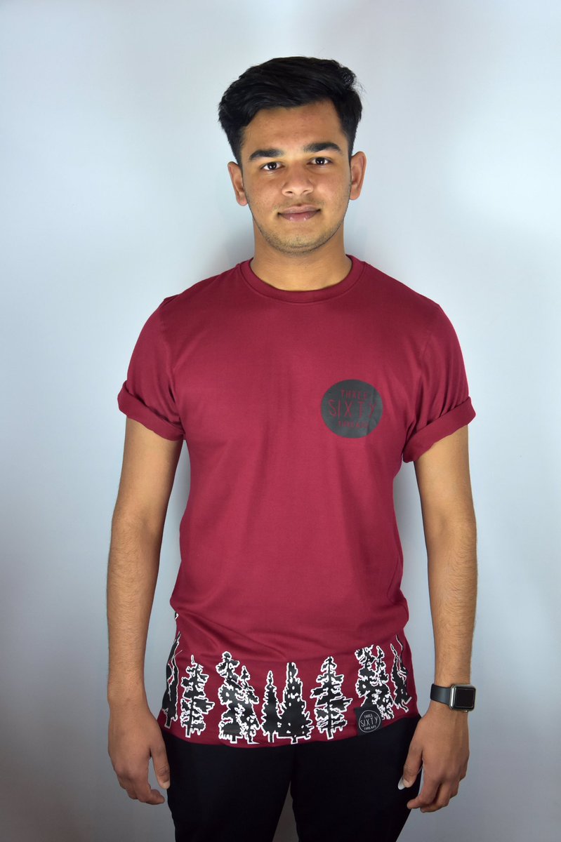 Three60Threads's tweet image. Maroon Forest T-Shirt !! £15 available in all sizes ! Dm for details ! Delivery nationwide !