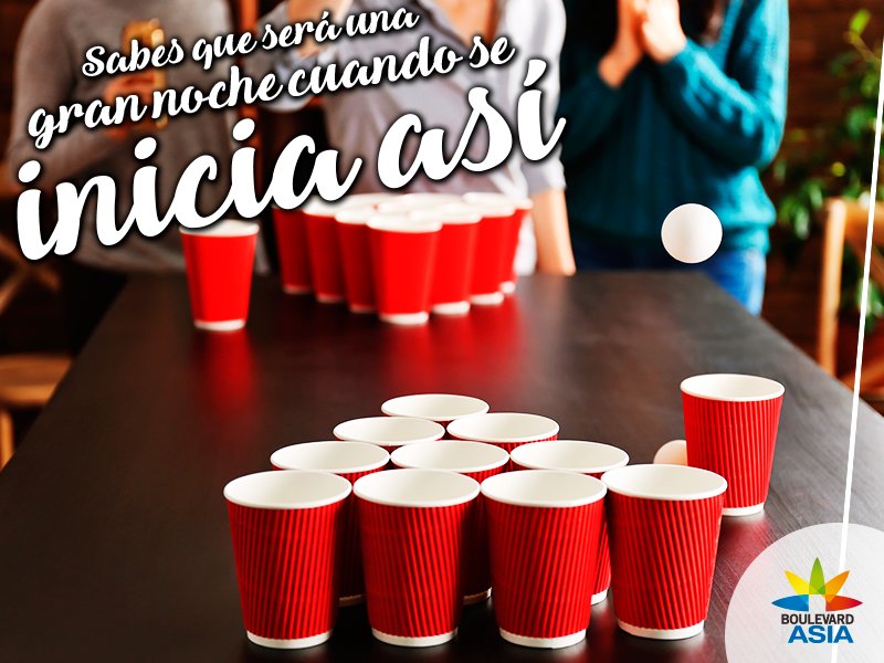 Boulevard_Asia's tweet photo. ¿Quiénes conforman el mejor equipo de Beer Pong? 🙋 https://t.co/BeXBIPOT7Z